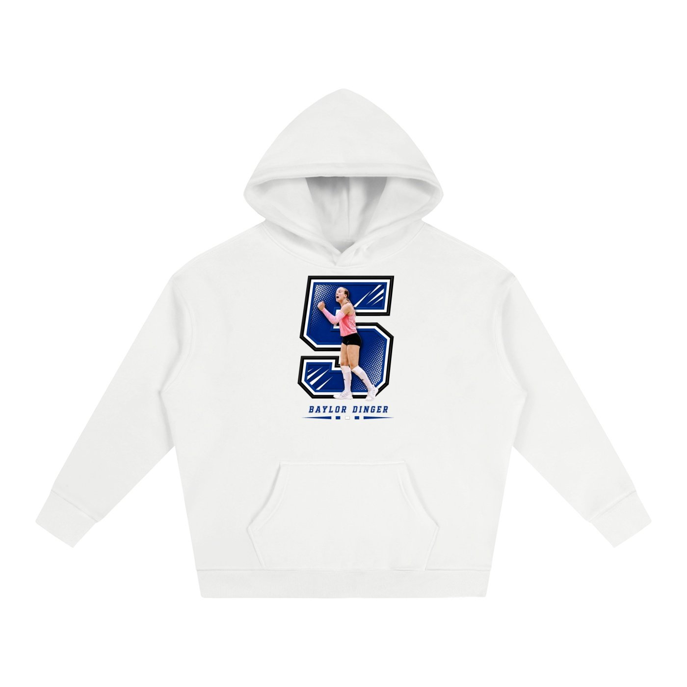 Baylor dinger Oversize Fleeced Hoodie - Image 2