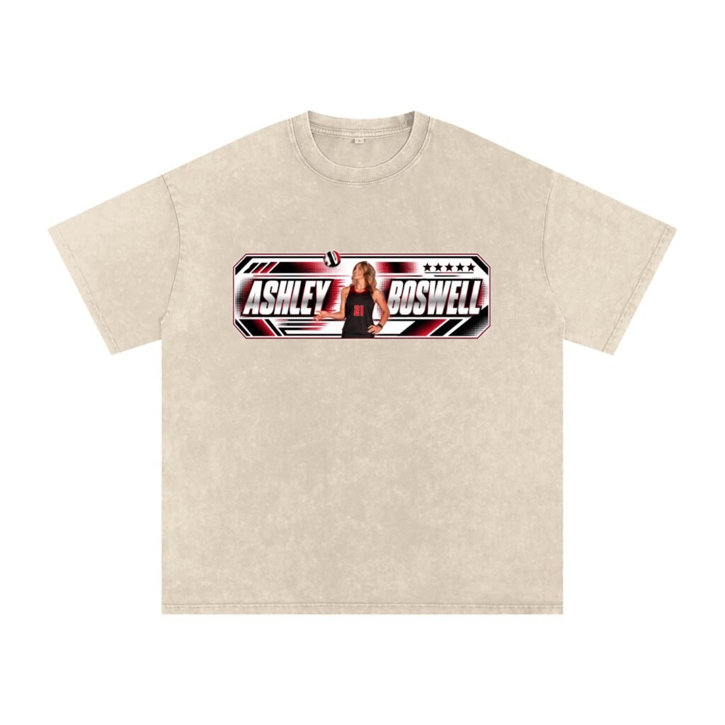 Ashley Boswell Snow Washed Oversized TEE