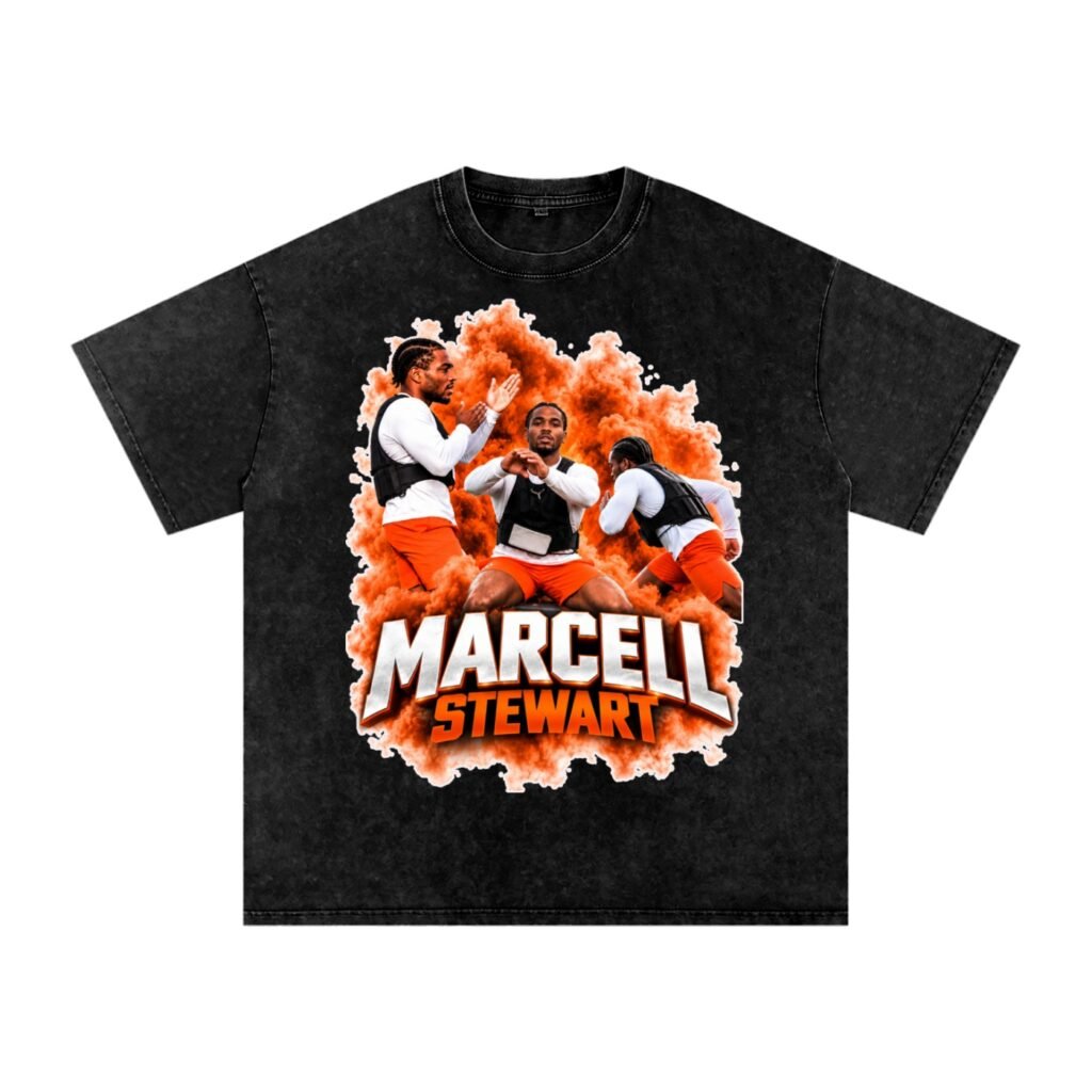 Marcell Stewart Snow Washed Oversized TEE
