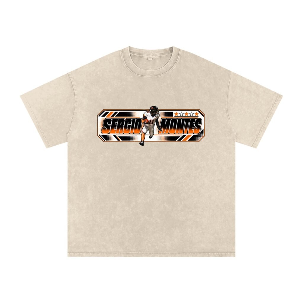 Sergio Montes  Snow Washed Oversized TEE