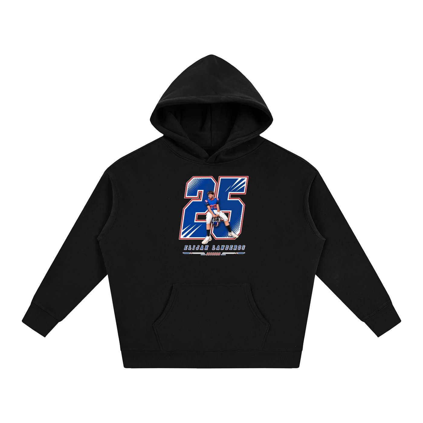 Elijah Landeros Oversize Fleeced Hoodie - Image 1