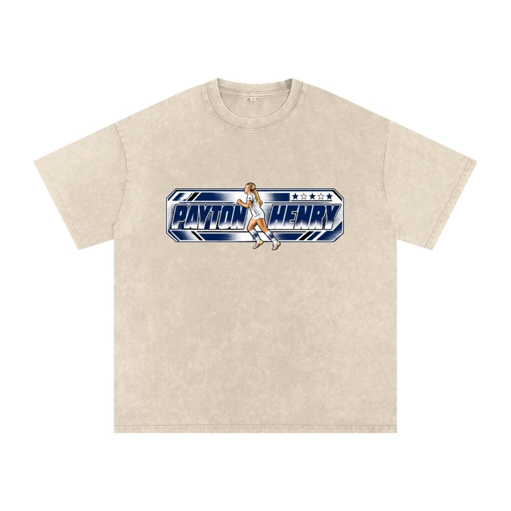 Payton Henry   Snow Washed Oversized TEE