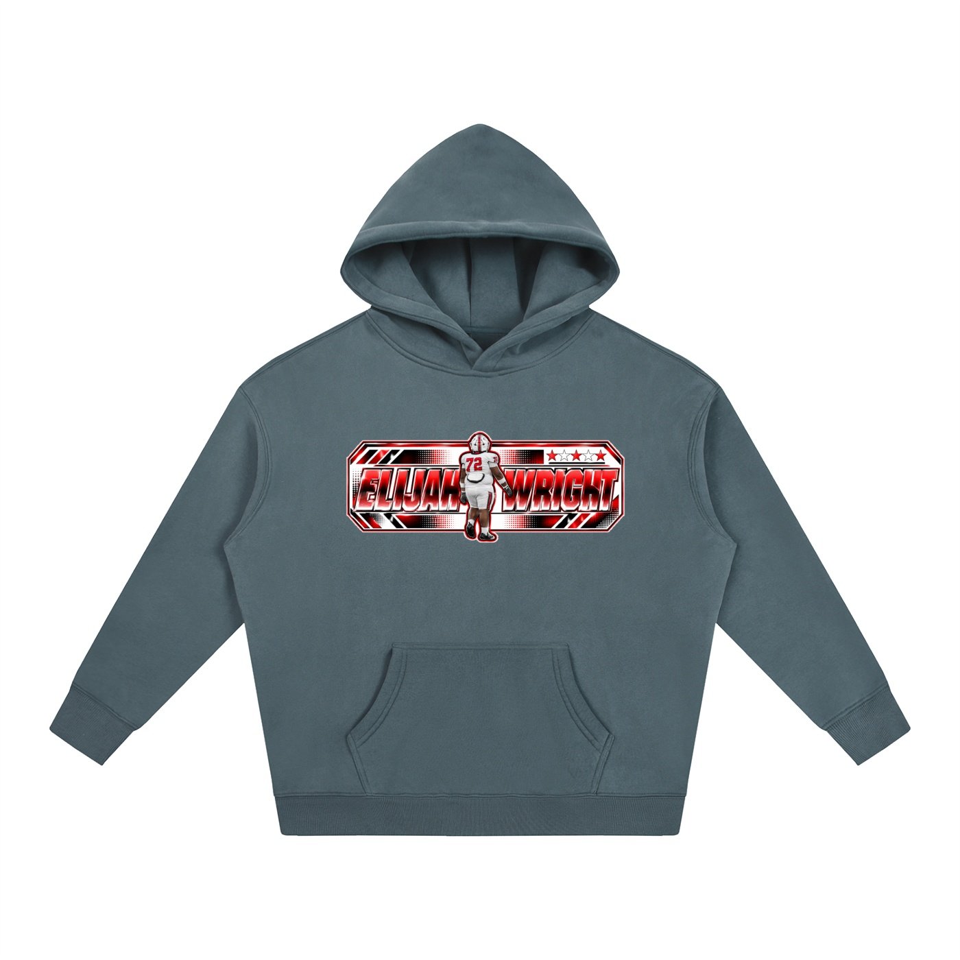 Elijah Wright  Oversize Fleeced Hoodie - Image 4