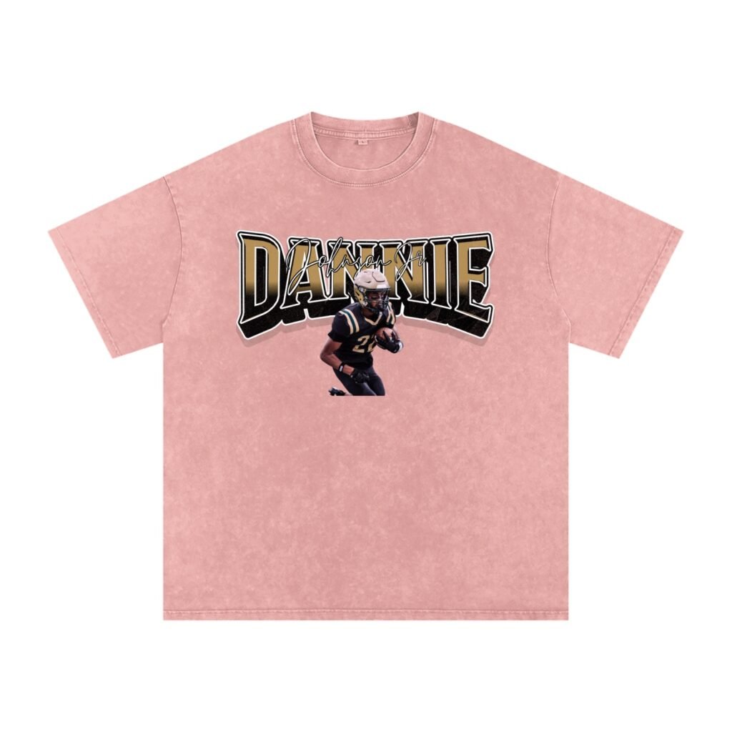 Dannie Johnson jr Snow Washed Oversized TEE