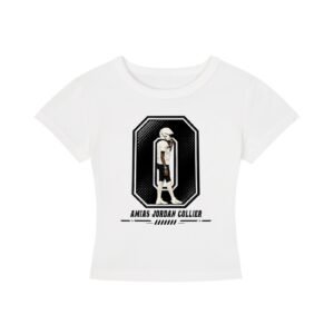 Amias Jordan collier Women's CropTop - Image 2