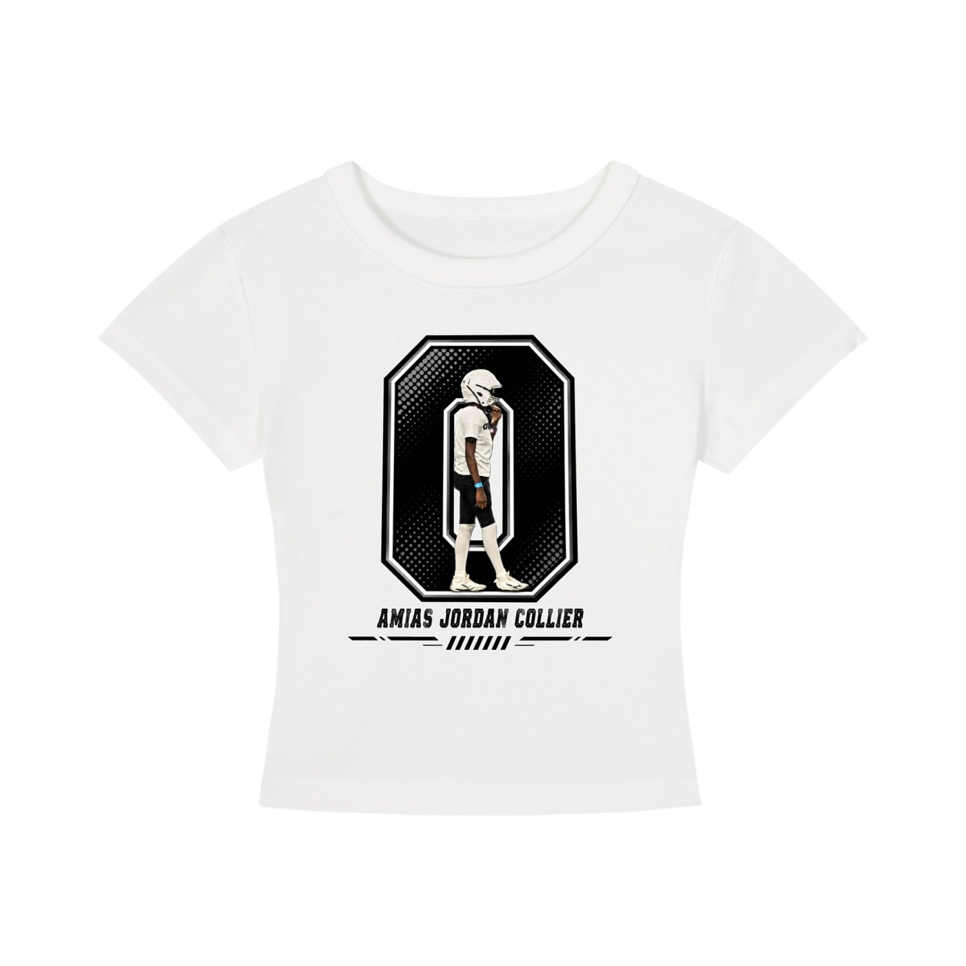 Amias Jordan collier Women's CropTop - Image 2