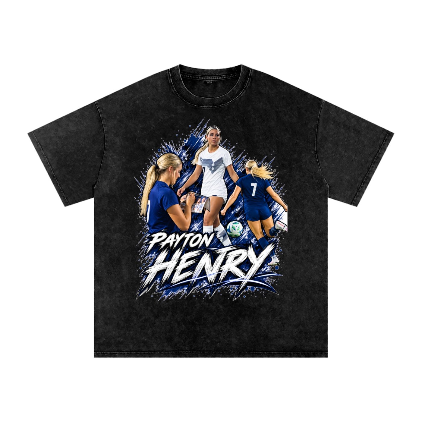 Payton Henry   Snow Washed Oversized TEE - Image 1