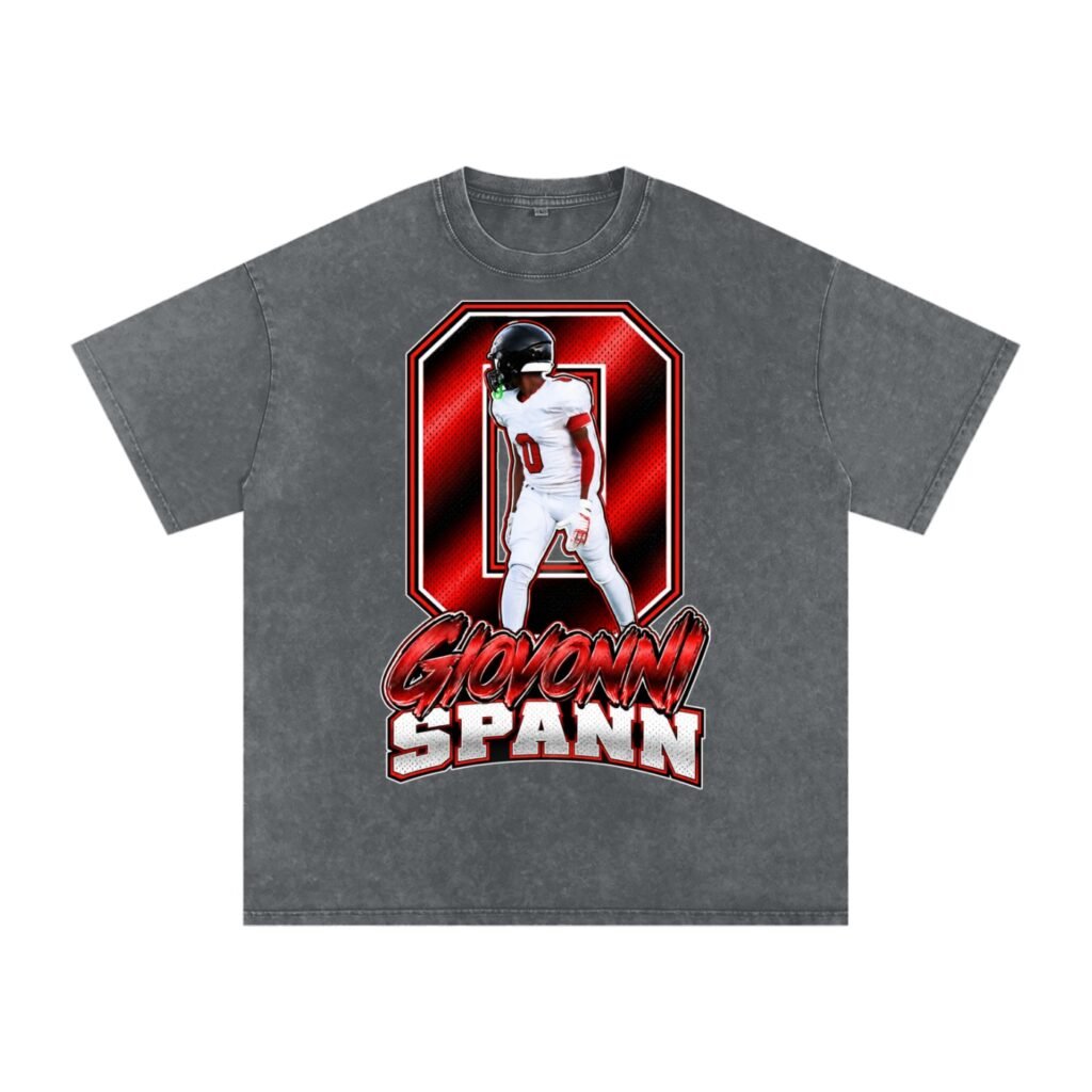 Giovonni Spann  Snow Washed Oversized TEE