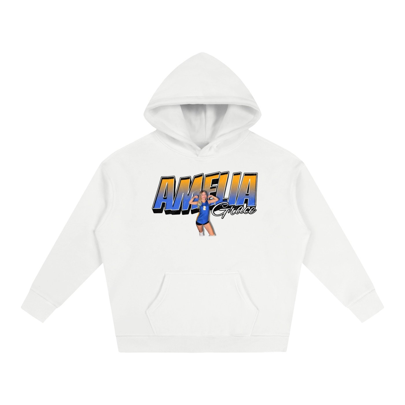 Amelia Grace Oversize Fleeced Hoodie - Image 2