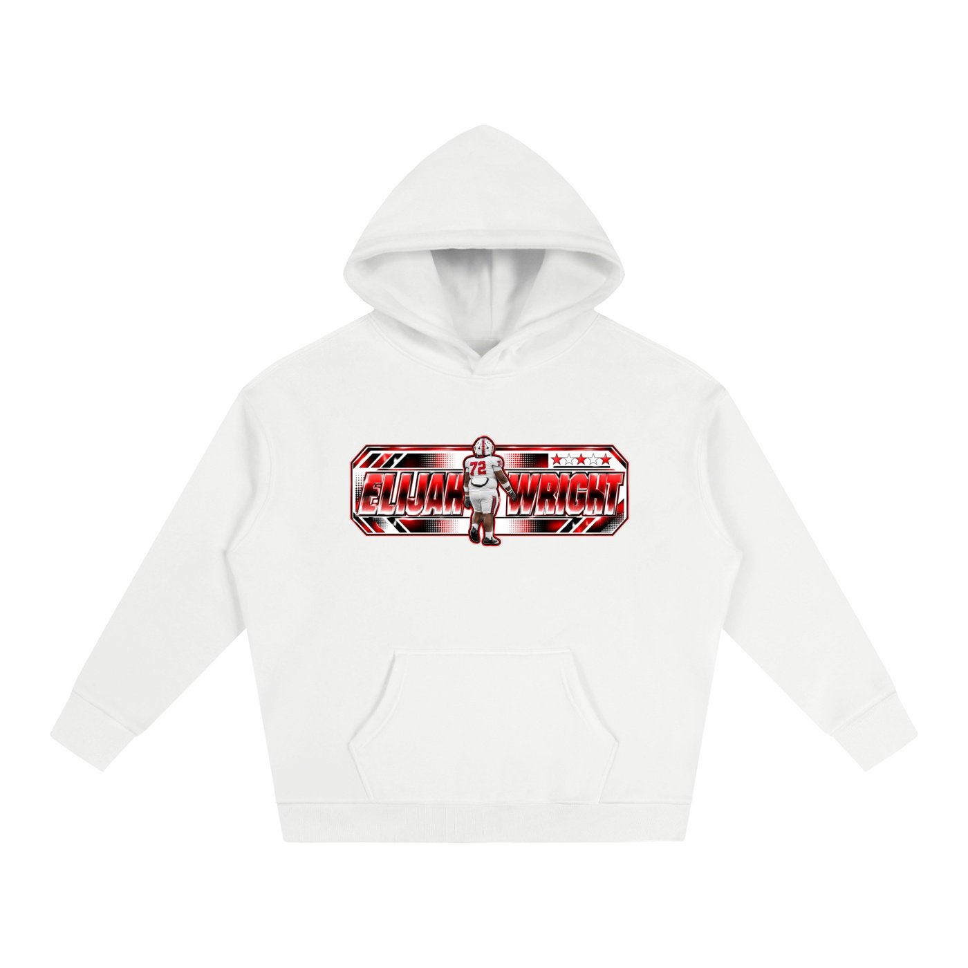 Elijah Wright  Oversize Fleeced Hoodie - Image 2