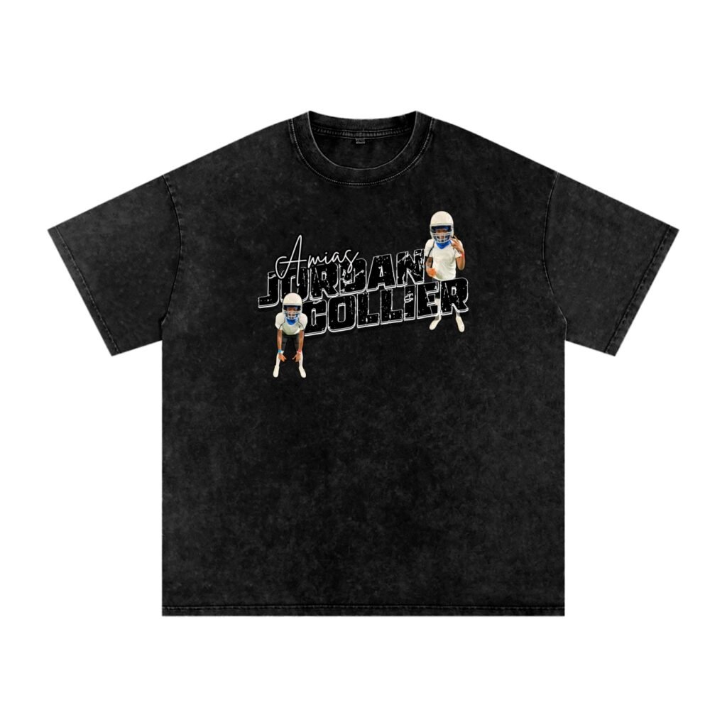Amias Jordan collier Snow Washed Oversized TEE
