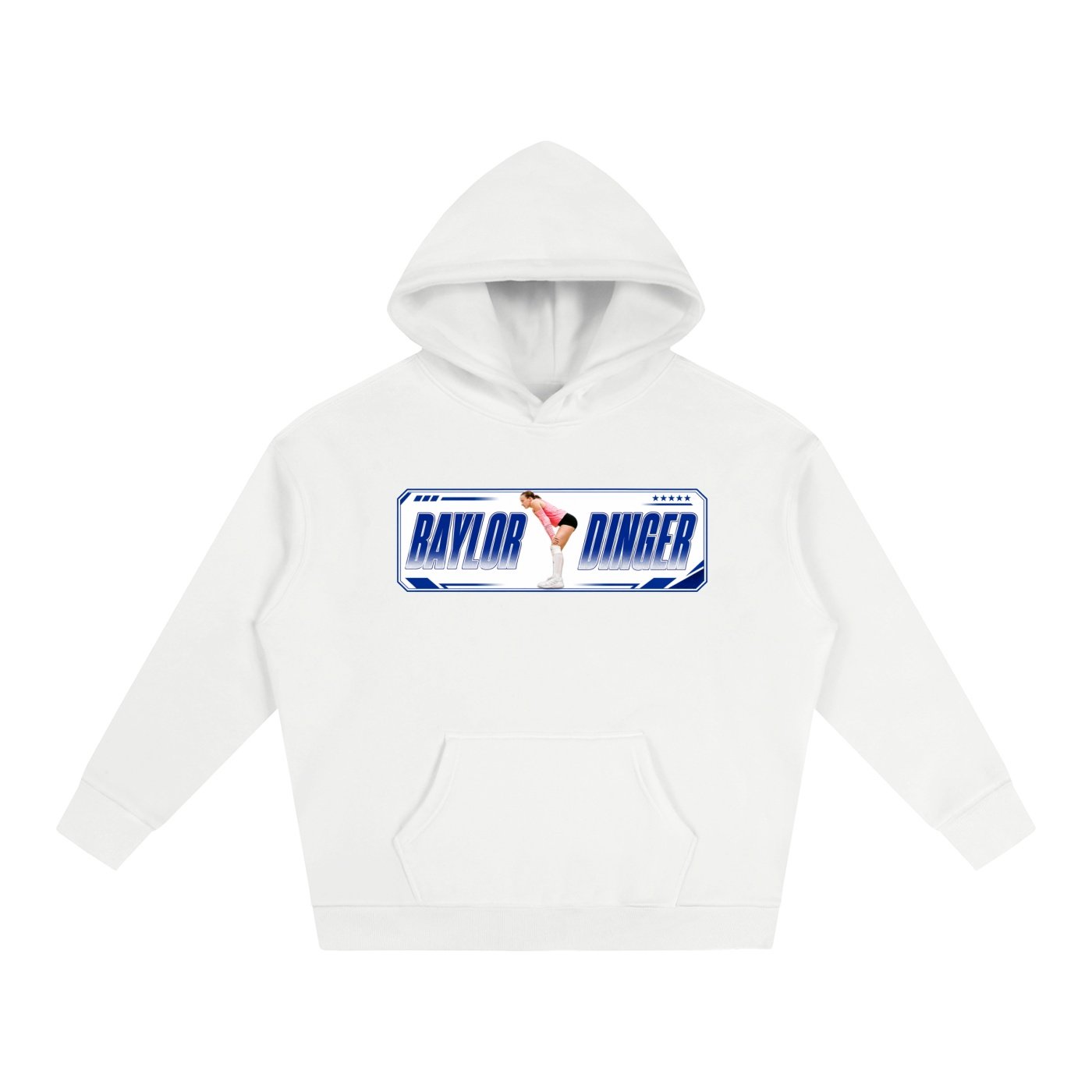 Baylor dinger Oversize Fleeced Hoodie - Image 2