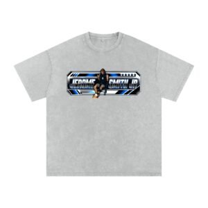Jerome Smith Jr Snow Washed Oversized TEE - Image 3