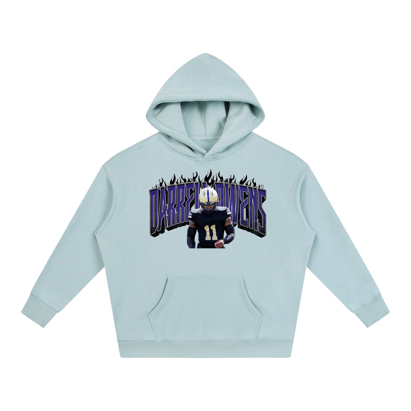 Darrell owens jr Oversize Fleeced Hoodie - Image 3