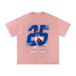 Elijah Landeros Snow Washed Oversized TEE - Image 5