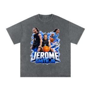 Jerome Smith Jr Snow Washed Oversized TEE - Image 4