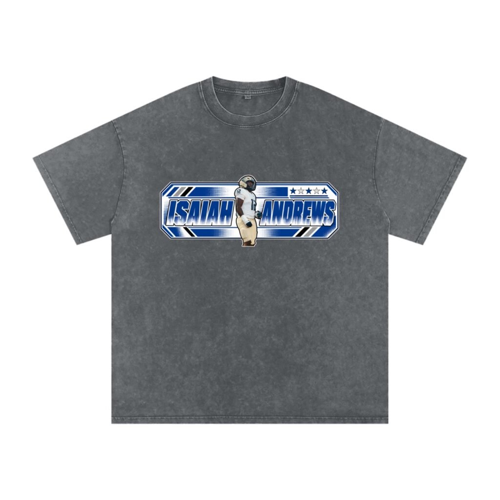 Isaiah Andrews Snow Washed Oversized TEE