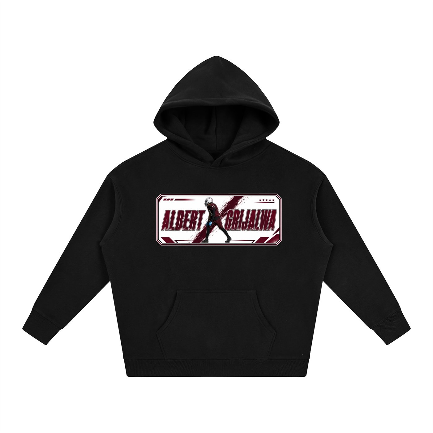 Albert Grijalva Oversize Fleeced Hoodie - Image 1