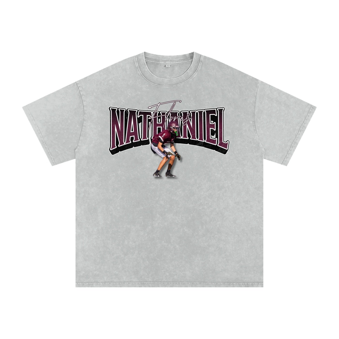 Nathaniel Flores Snow Washed Oversized TEE - Image 3