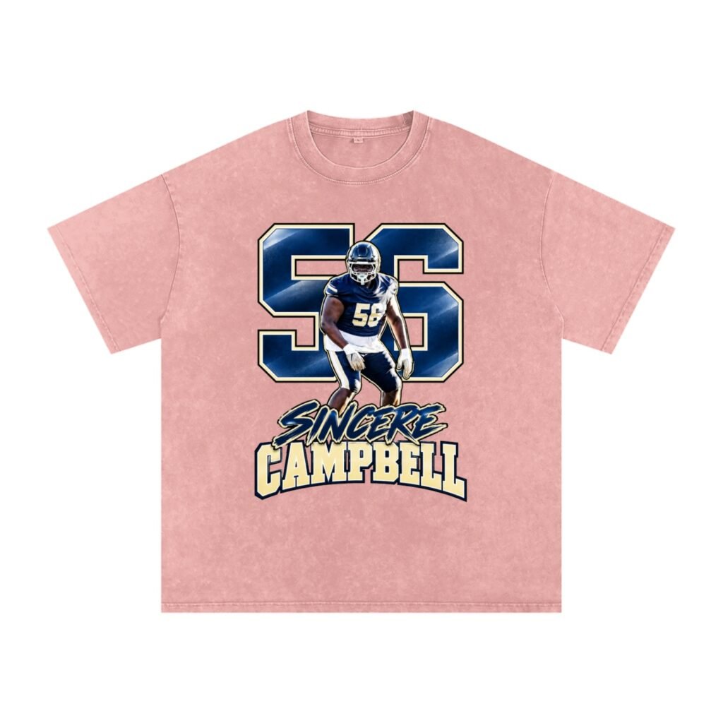 Sincere Campbell Snow Washed Oversized TEE