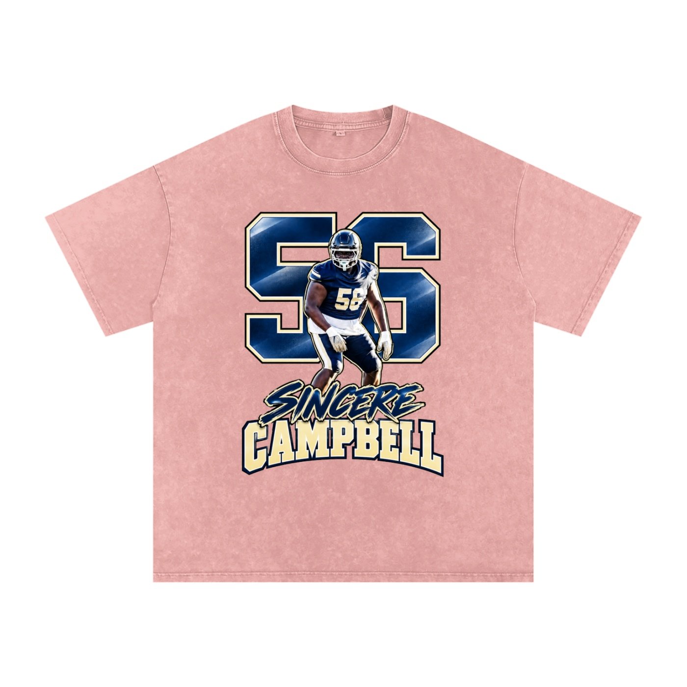 Sincere Campbell Snow Washed Oversized TEE - Image 5