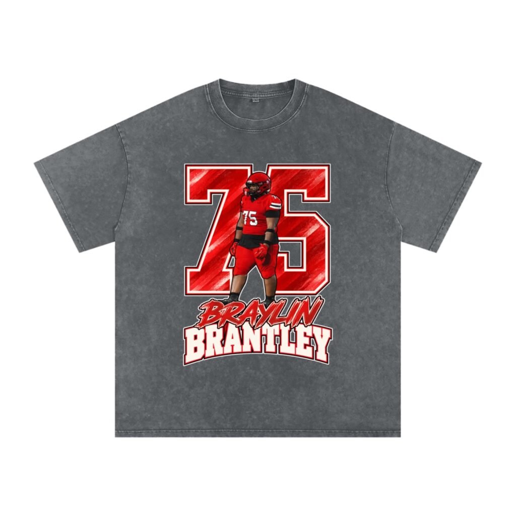 Braylin Brantley Snow Washed Oversized TEE