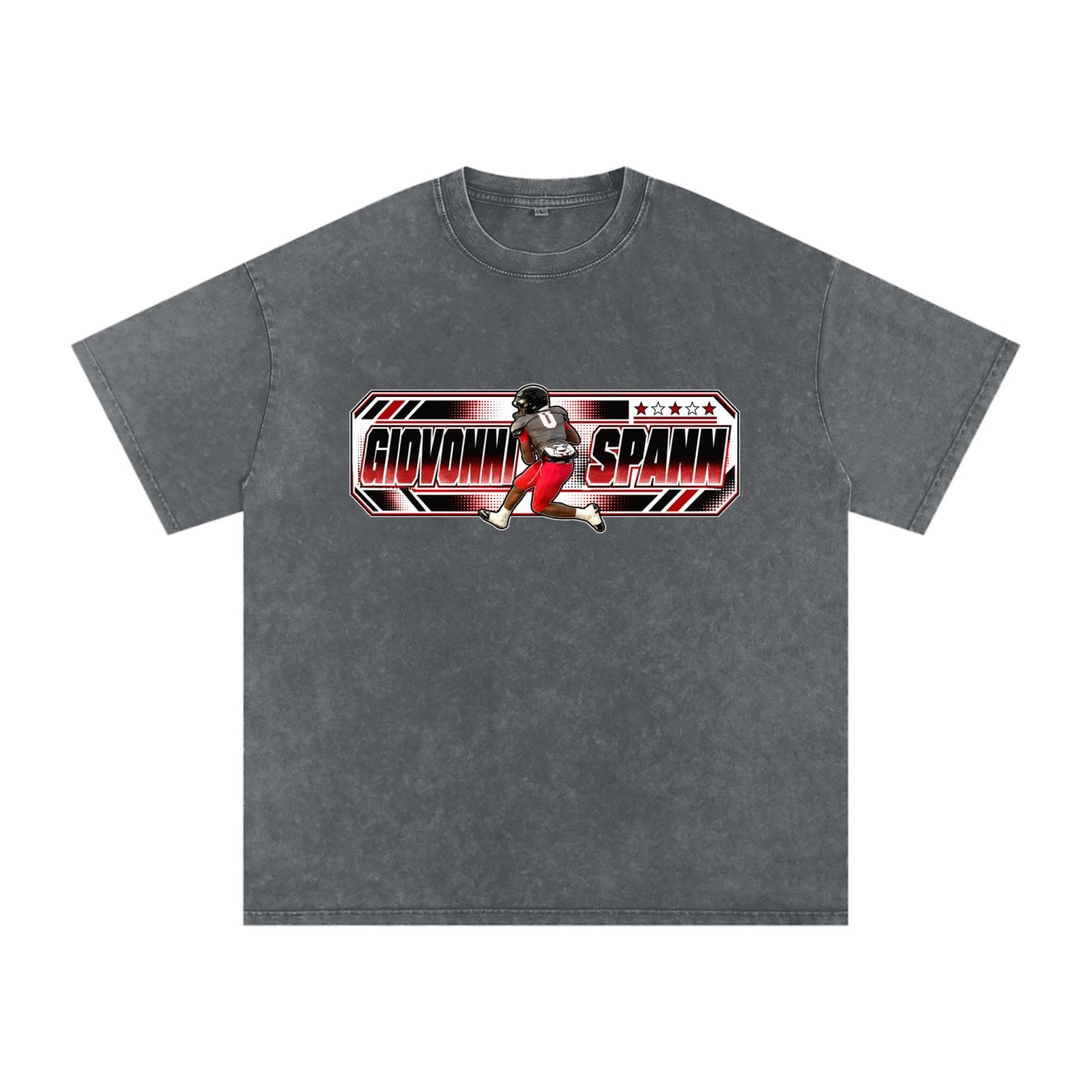 Giovonni Spann  Snow Washed Oversized TEE - Image 7