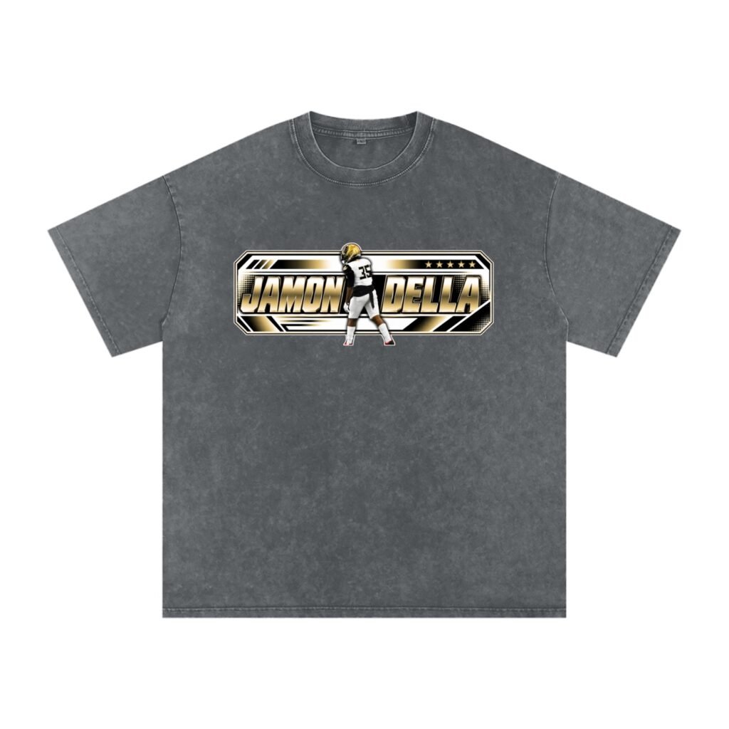 Jamon Della  Snow Washed Oversized TEE