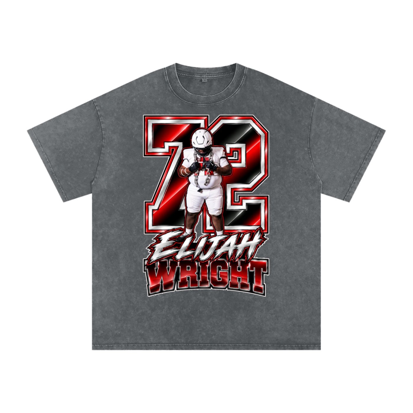 Elijah Wright  Snow Washed Oversized TEE - Image 4