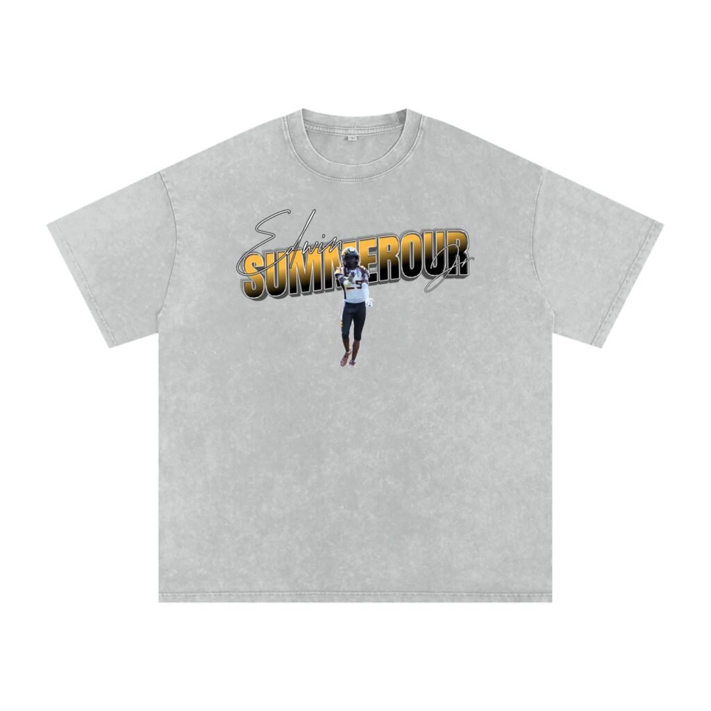 Edwin summerour jr Snow Washed Oversized TEE