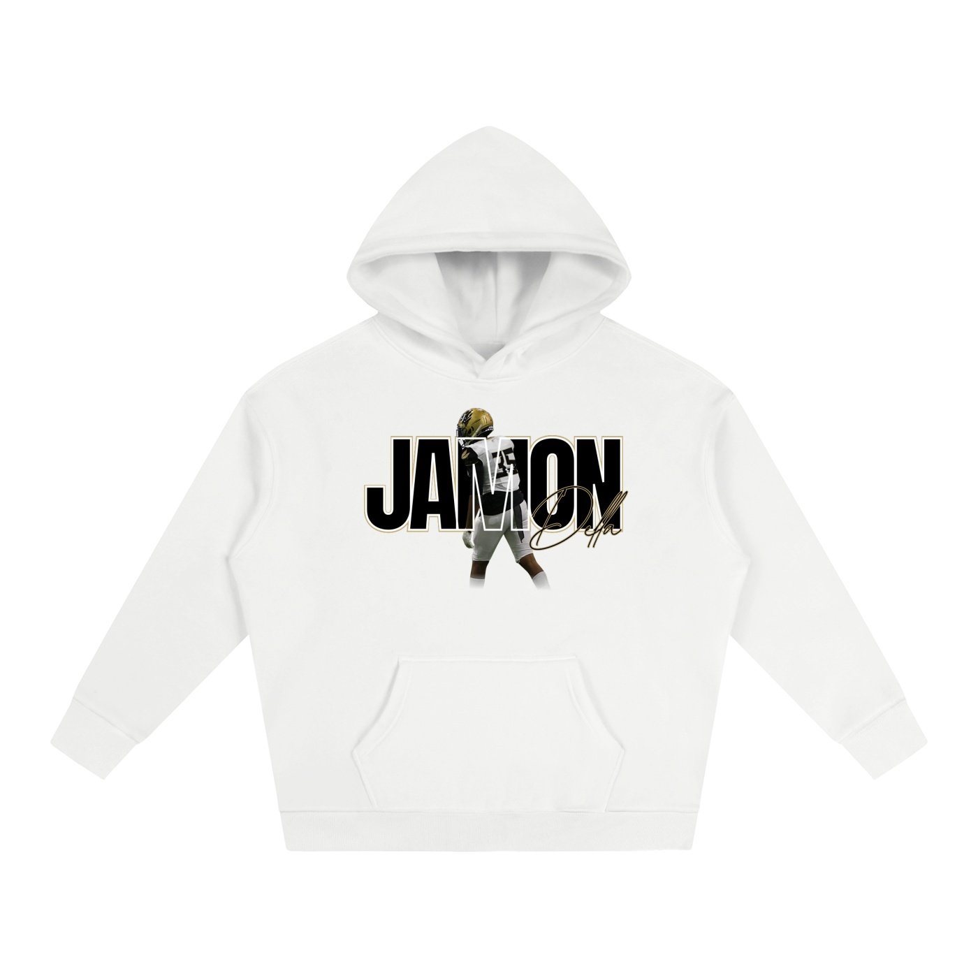 Jamon Della Oversize Fleeced Hoodie - Image 2