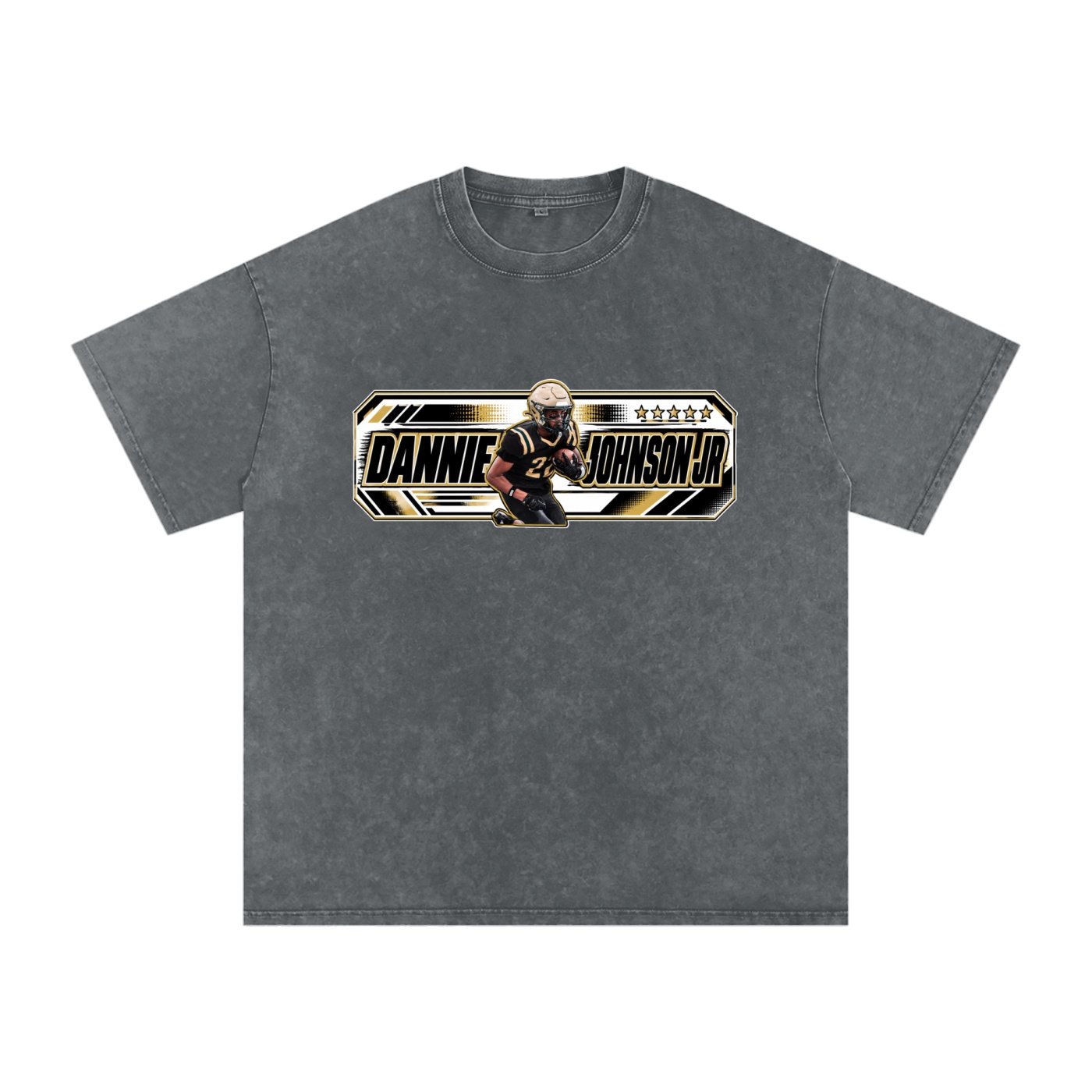 Dannie Johnson jr Snow Washed Oversized TEE - Image 7
