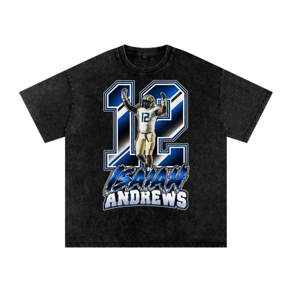 Isaiah Andrews Snow Washed Oversized TEE