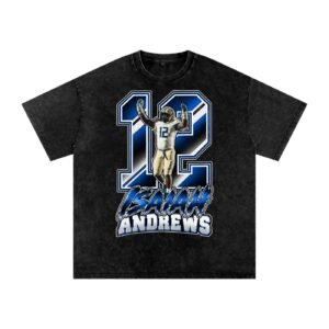 Isaiah Andrews Snow Washed Oversized TEE - Image 1