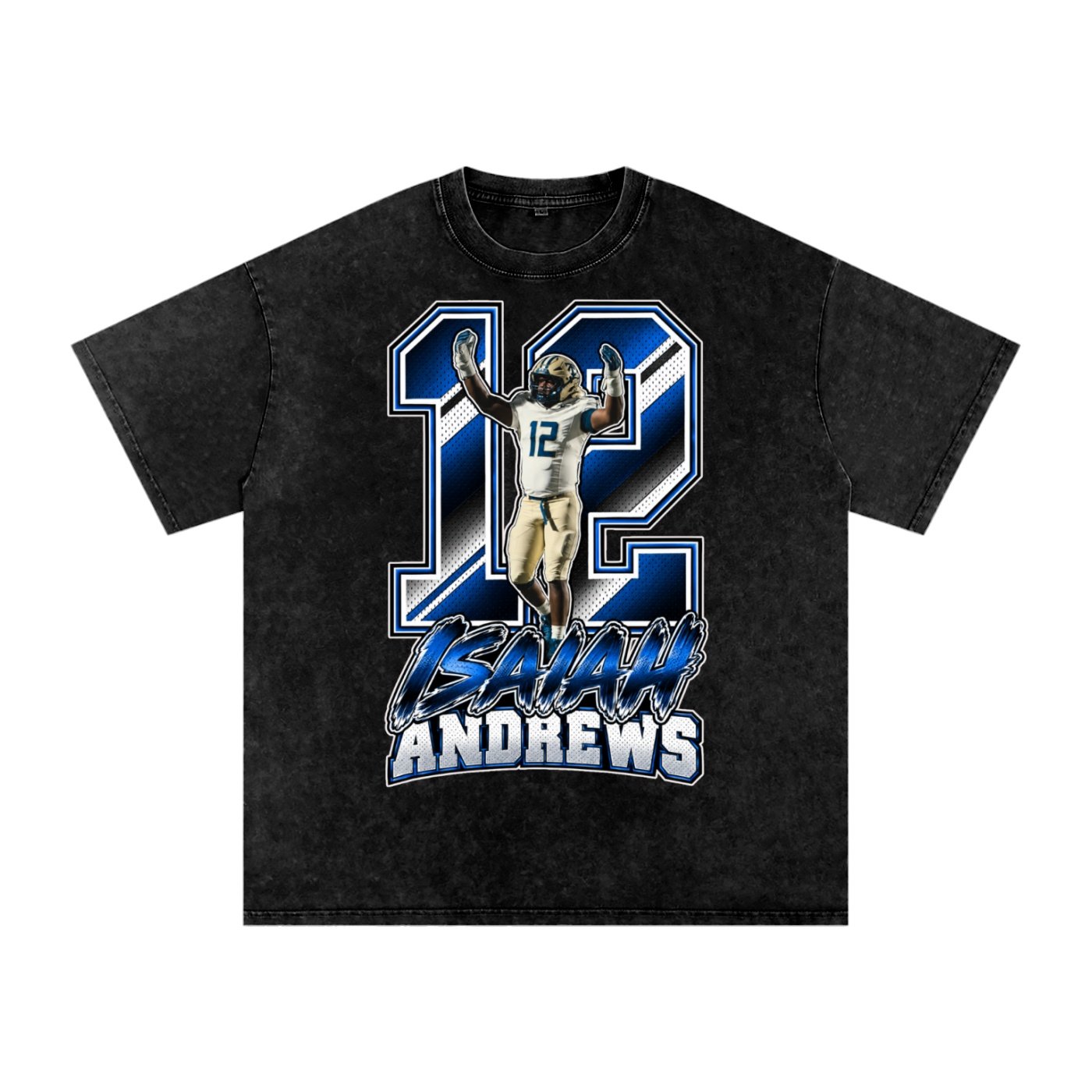 Isaiah Andrews Snow Washed Oversized TEE - Image 1