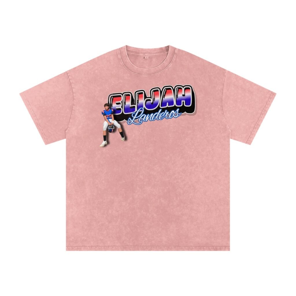 Elijah Landeros Snow Washed Oversized TEE