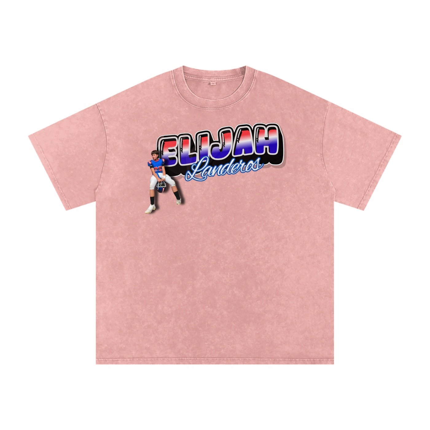 Elijah Landeros Snow Washed Oversized TEE - Image 5