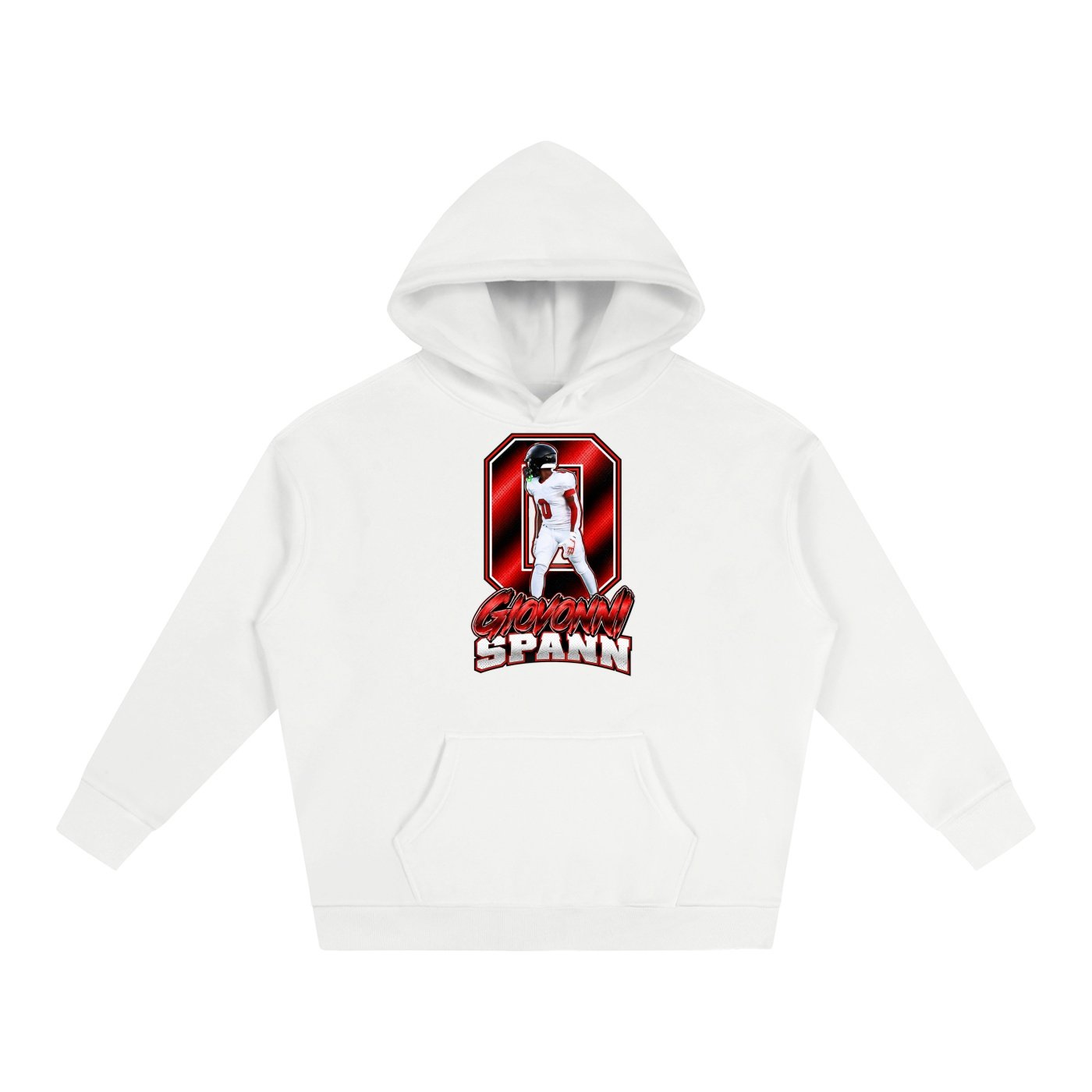 Giovonni Spann  Oversize Fleeced Hoodie - Image 2