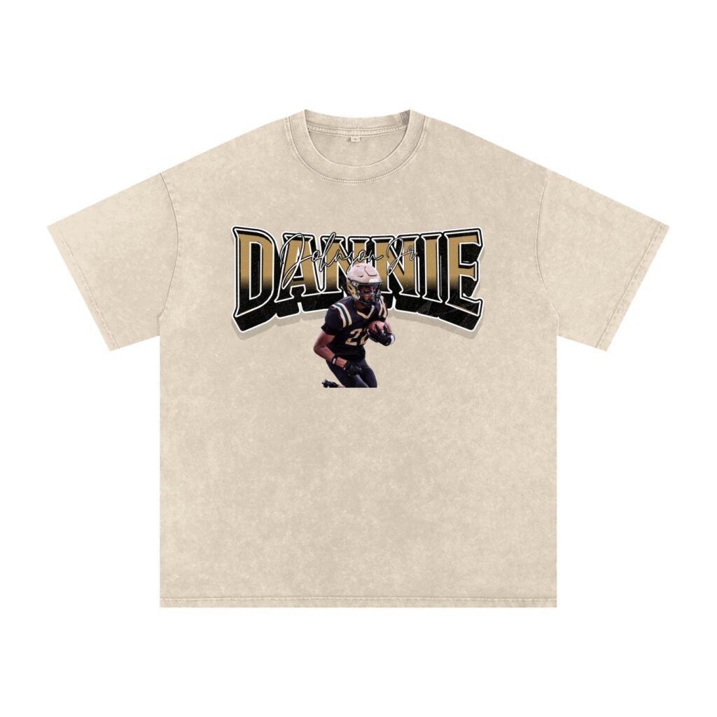 Dannie Johnson jr Snow Washed Oversized TEE