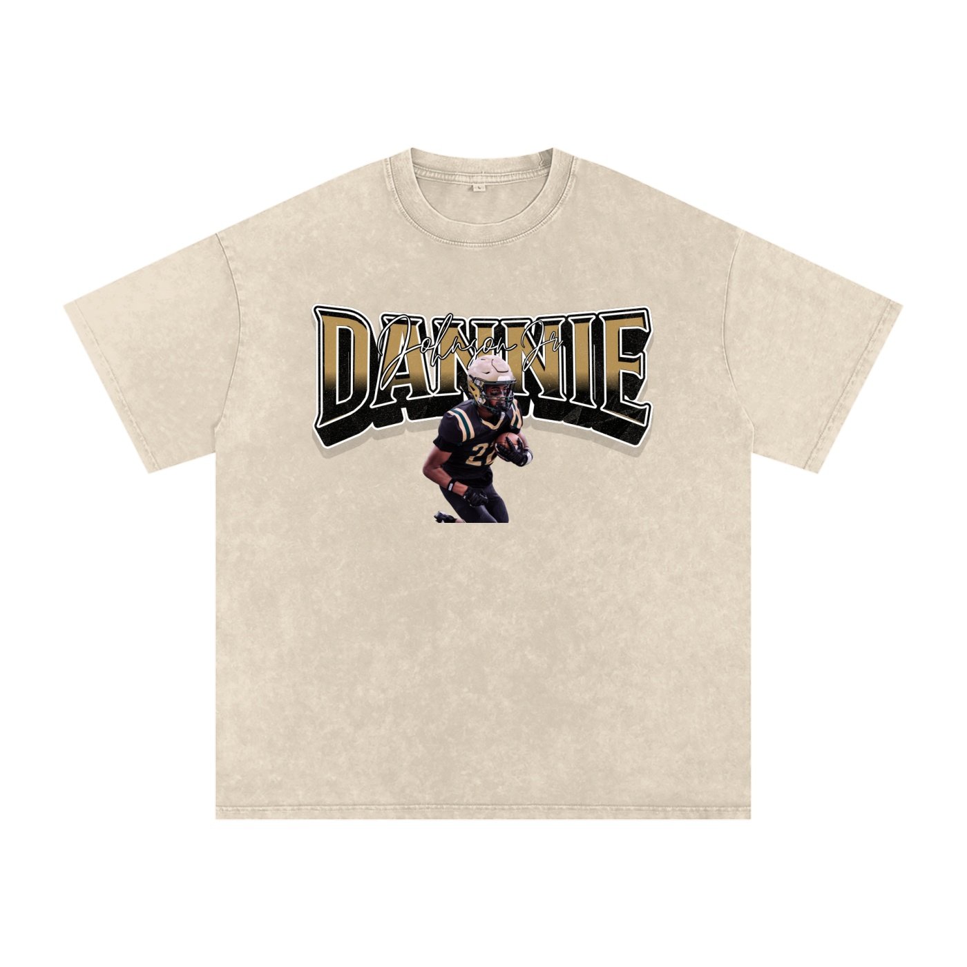 Dannie Johnson jr Snow Washed Oversized TEE - Image 2