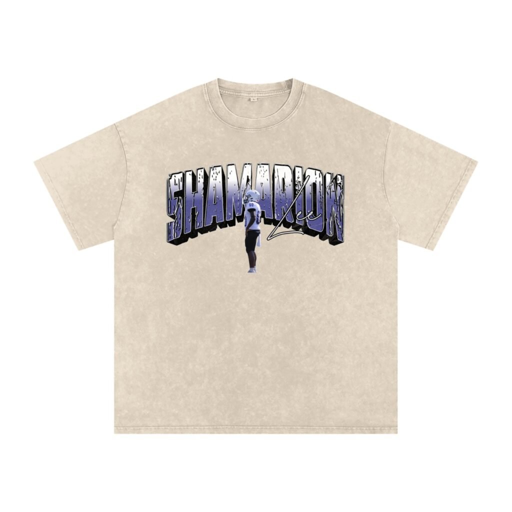 Shamarion Lee Snow Washed Oversized TEE