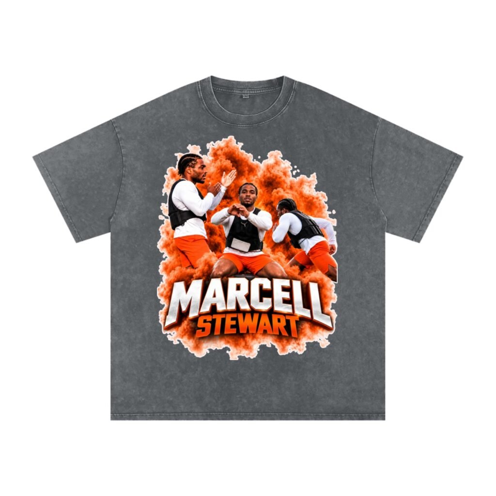 Marcell Stewart Snow Washed Oversized TEE