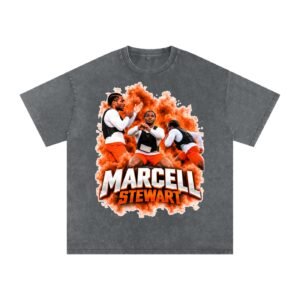 Marcell Stewart Snow Washed Oversized TEE - Image 4