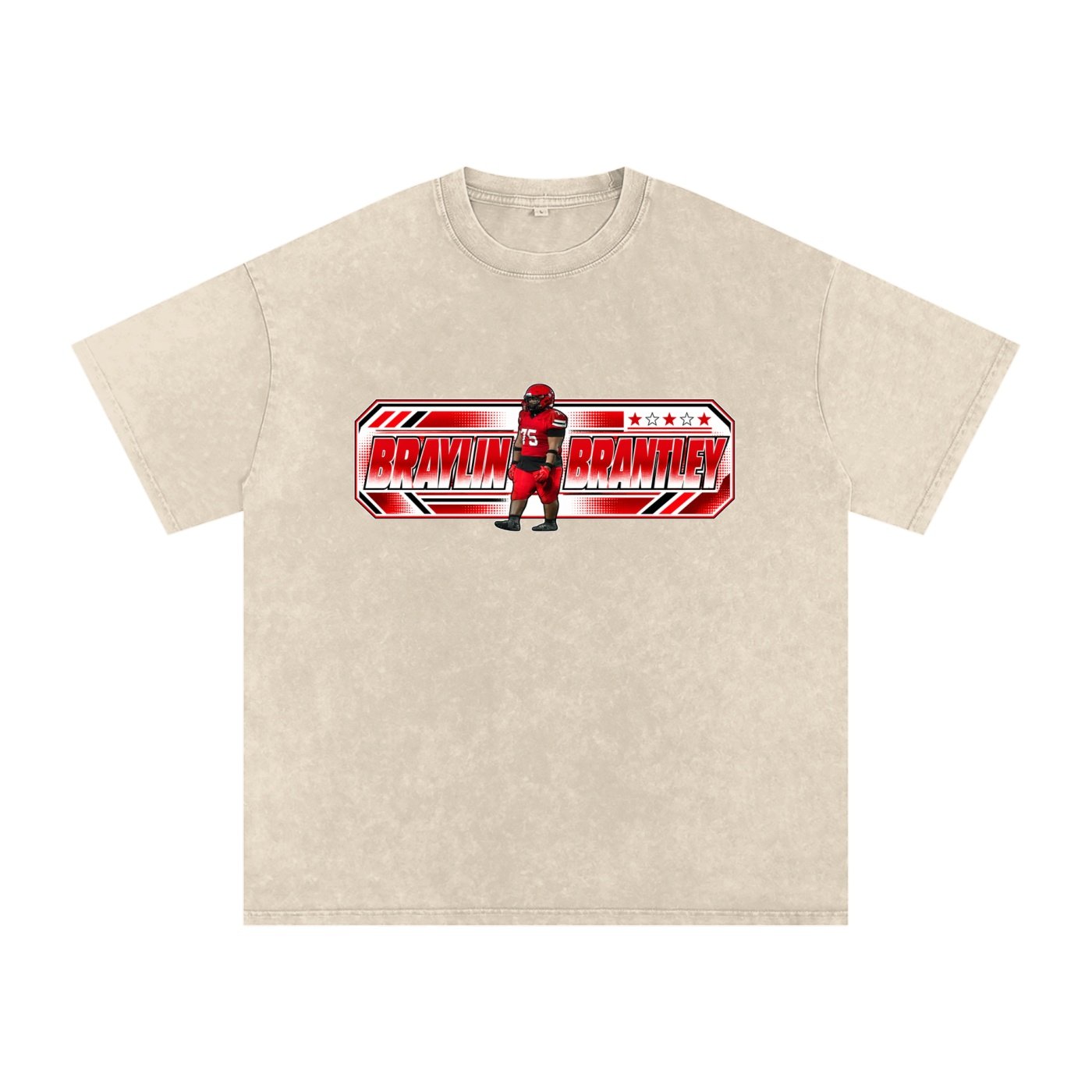 Braylin Brantley Snow Washed Oversized TEE - Image 2