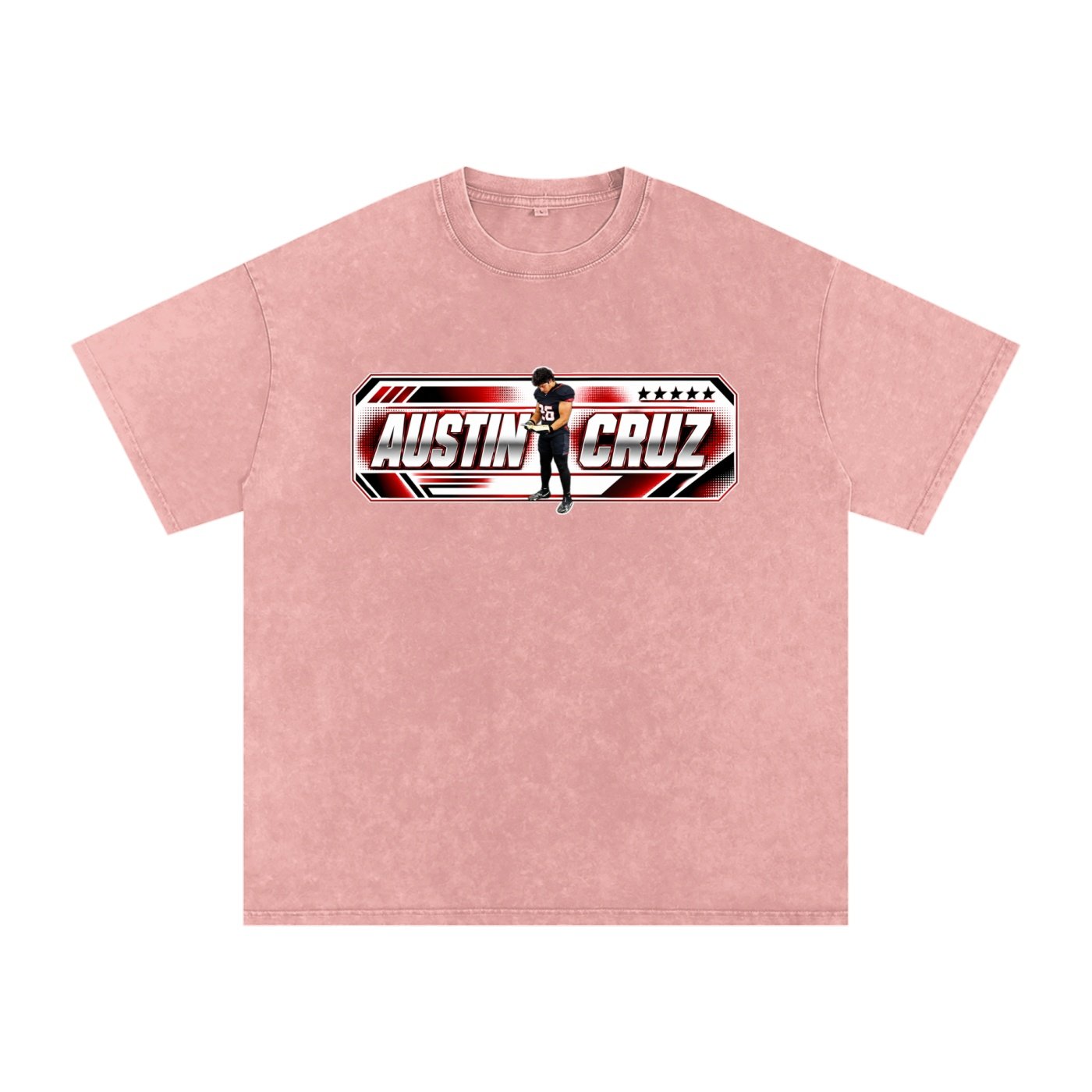 Austin Cruz Snow Washed Oversized TEE - Image 5