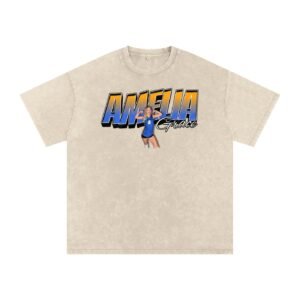 Amelia Grace Snow Washed Oversized TEE - Image 2