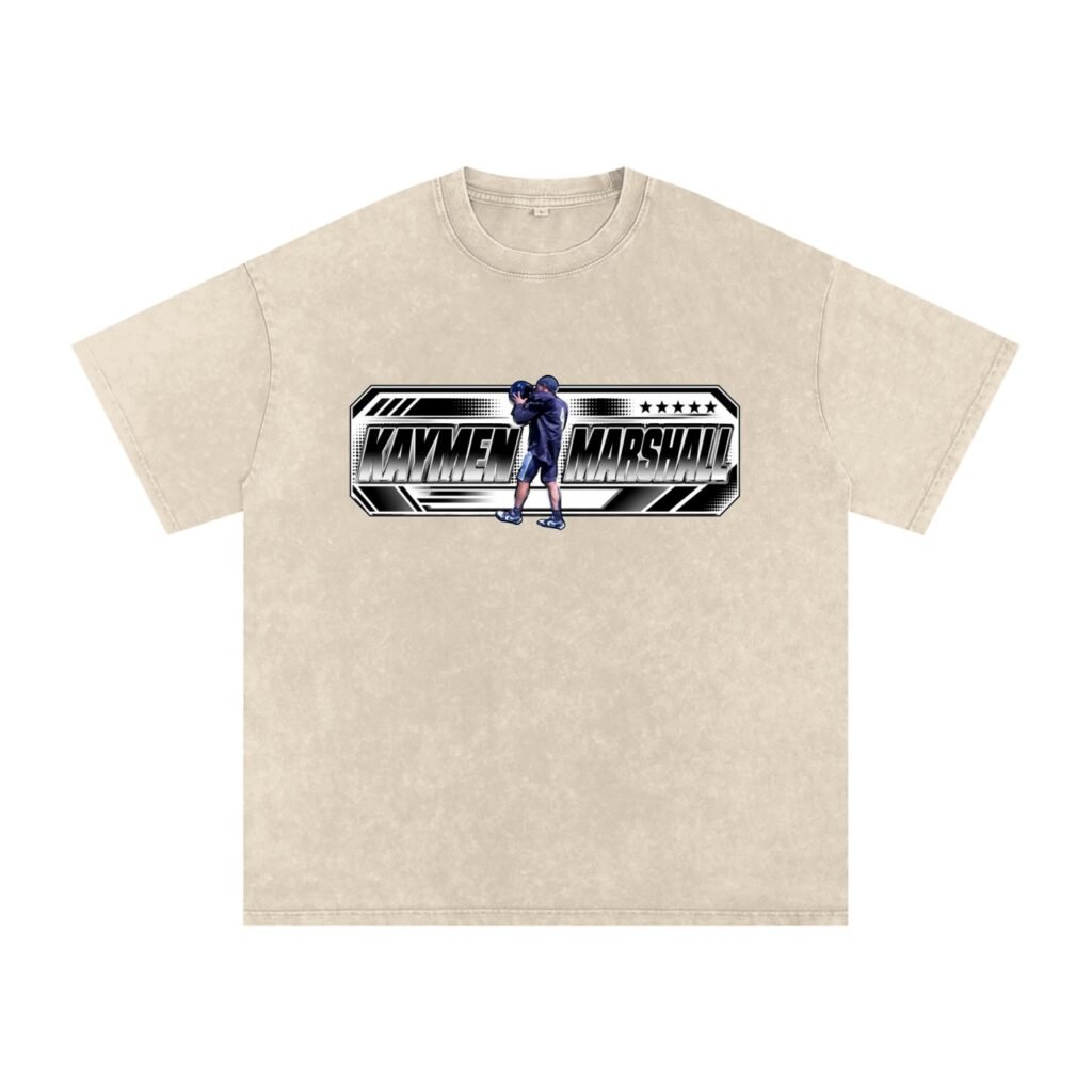 kaymen marshall Snow Washed Oversized TEE
