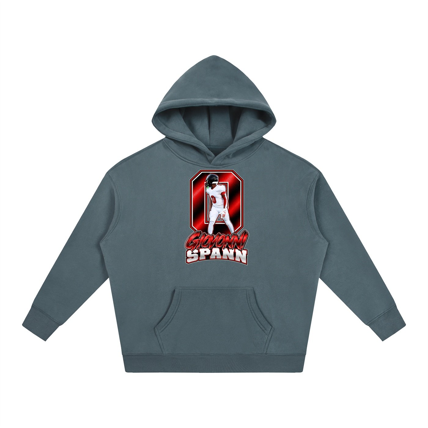 Giovonni Spann  Oversize Fleeced Hoodie - Image 4