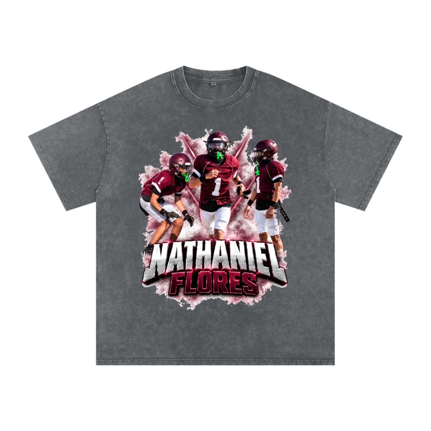 Nathaniel Flores Snow Washed Oversized TEE - Image 4