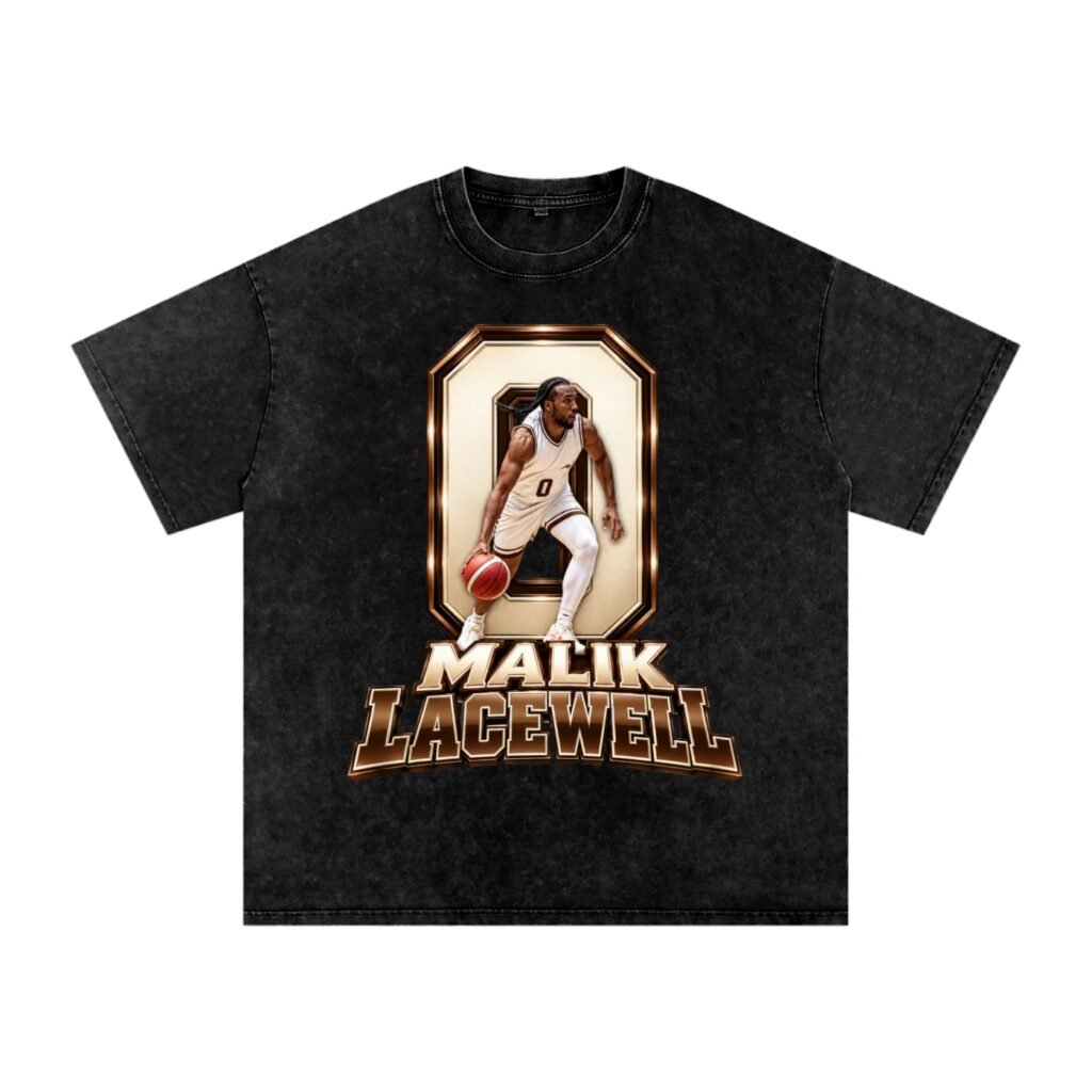 Malik Lacewell  Snow Washed Oversized TEE